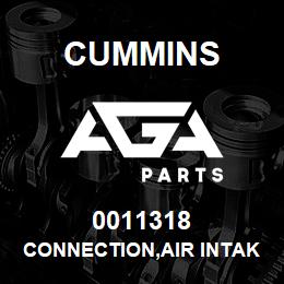 0011318 Cummins CONNECTION,AIR INTAKE | AGA Parts