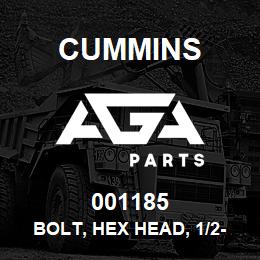 001185 Cummins Bolt, Hex Head, 1/2-13 Unc, 6 Lg | AGA Parts