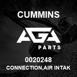 0020248 Cummins CONNECTION,AIR INTAKE | AGA Parts