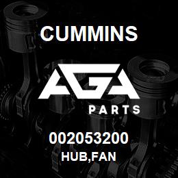002053200 Cummins HUB,FAN | AGA Parts