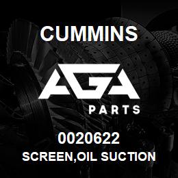 0020622 Cummins SCREEN,OIL SUCTION | AGA Parts
