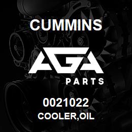 0021022 Cummins COOLER,OIL | AGA Parts