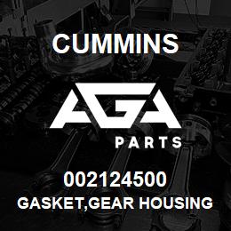 002124500 Cummins GASKET,GEAR HOUSING | AGA Parts