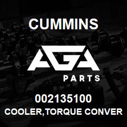 002135100 Cummins COOLER,TORQUE CONVERTER | AGA Parts