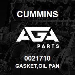 0021710 Cummins GASKET,OIL PAN | AGA Parts