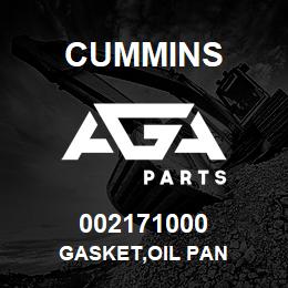002171000 Cummins GASKET,OIL PAN | AGA Parts