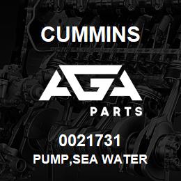 0021731 Cummins PUMP,SEA WATER | AGA Parts