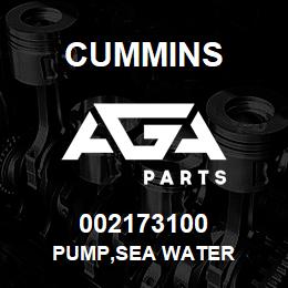 002173100 Cummins PUMP,SEA WATER | AGA Parts