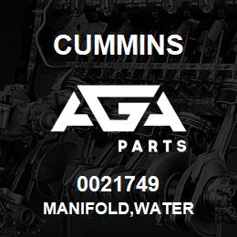 0021749 Cummins MANIFOLD,WATER | AGA Parts