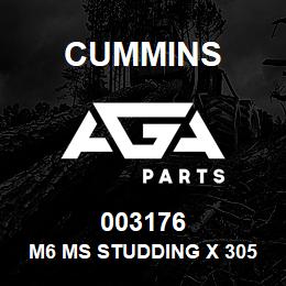 003176 Cummins M6 Ms Studding x 305mm Long | AGA Parts