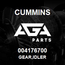 004176700 Cummins GEAR,IDLER | AGA Parts
