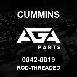 0042-0019 Cummins ROD-THREADED | AGA Parts