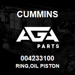 004233100 Cummins RING,OIL PISTON | AGA Parts