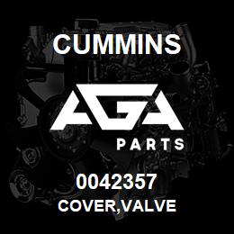 0042357 Cummins COVER,VALVE | AGA Parts