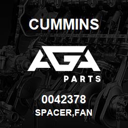 0042378 Cummins SPACER,FAN | AGA Parts