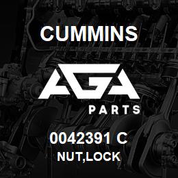 0042391 C Cummins NUT,LOCK | AGA Parts