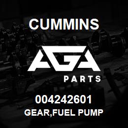 004242601 Cummins GEAR,FUEL PUMP | AGA Parts