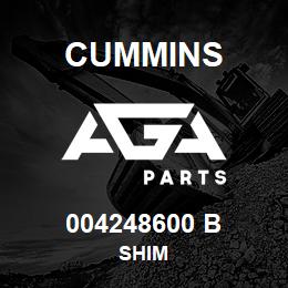 004248600 B Cummins SHIM | AGA Parts