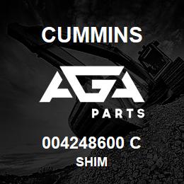 004248600 C Cummins SHIM | AGA Parts