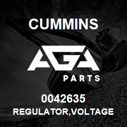 0042635 Cummins REGULATOR,VOLTAGE | AGA Parts