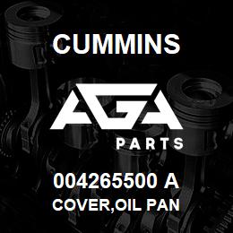 004265500 A Cummins COVER,OIL PAN | AGA Parts