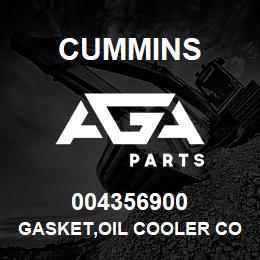 004356900 Cummins GASKET,OIL COOLER CORE | AGA Parts