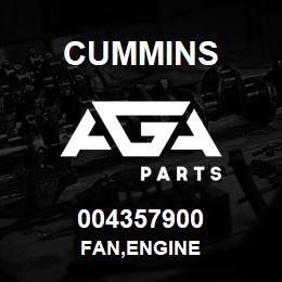 004357900 Cummins FAN,ENGINE | AGA Parts