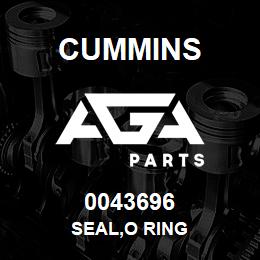 0043696 Cummins SEAL,O RING | AGA Parts
