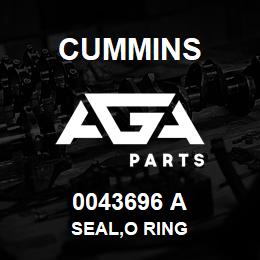 0043696 A Cummins SEAL,O RING | AGA Parts