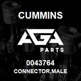 0043764 Cummins CONNECTOR,MALE | AGA Parts