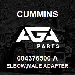 004376500 A Cummins ELBOW,MALE ADAPTER | AGA Parts