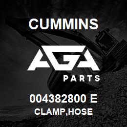 004382800 E Cummins CLAMP,HOSE | AGA Parts