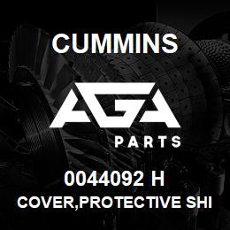 0044092 H Cummins COVER,PROTECTIVE SHIPPING | AGA Parts