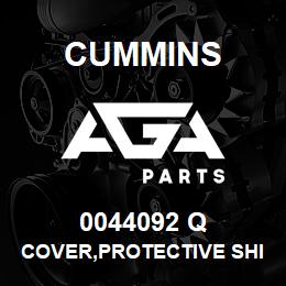 0044092 Q Cummins COVER,PROTECTIVE SHIPPING | AGA Parts