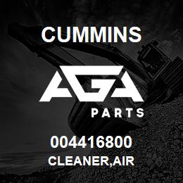 004416800 Cummins CLEANER,AIR | AGA Parts
