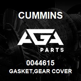 0044615 Cummins GASKET,GEAR COVER | AGA Parts