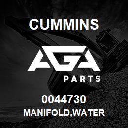 0044730 Cummins MANIFOLD,WATER | AGA Parts