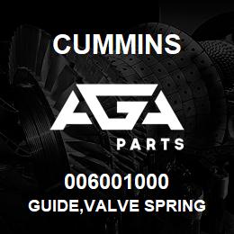 006001000 Cummins GUIDE,VALVE SPRING | AGA Parts