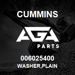 006025400 Cummins WASHER,PLAIN | AGA Parts