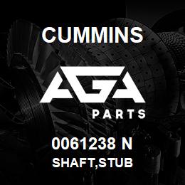 0061238 N Cummins SHAFT,STUB | AGA Parts