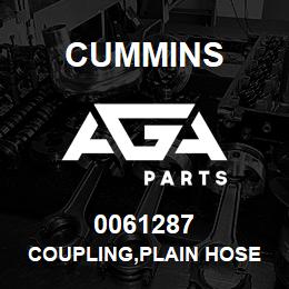 0061287 Cummins COUPLING,PLAIN HOSE | AGA Parts