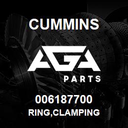 006187700 Cummins RING,CLAMPING | AGA Parts