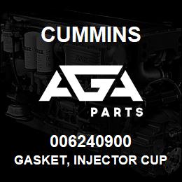 006240900 Cummins GASKET, INJECTOR CUP | AGA Parts