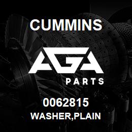 0062815 Cummins WASHER,PLAIN | AGA Parts
