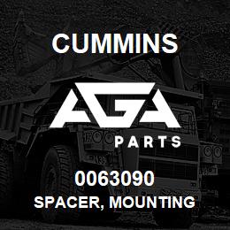 0063090 Cummins SPACER, MOUNTING | AGA Parts