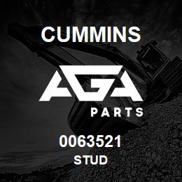 0063521 Cummins STUD | AGA Parts
