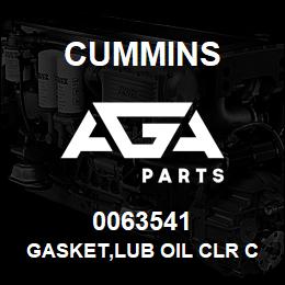 0063541 Cummins GASKET,LUB OIL CLR COVER | AGA Parts