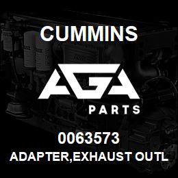 0063573 Cummins ADAPTER,EXHAUST OUTLET | AGA Parts