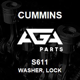 S611 Cummins WASHER, LOCK | AGA Parts