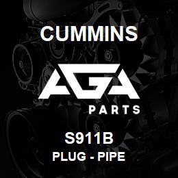 S911B Cummins PLUG - PIPE | AGA Parts